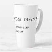 Professioneel en modern latte mok (Rechterhoek)