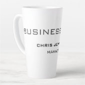 Professioneel en modern latte mok (Linkerhoek)