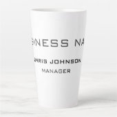 Professioneel en modern latte mok (Voorkant)