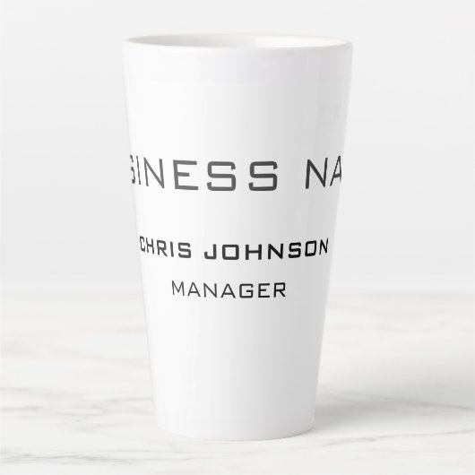 Professioneel en modern latte mok (Voorkant)