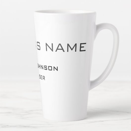 Professioneel en modern latte mok (Rechts)