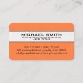 Professioneel en modern Mango Tango-minimalistisch Visitekaartje (Achterkant)