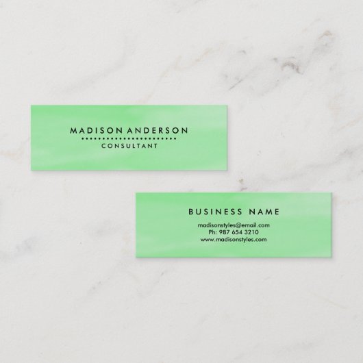 Professioneel en modern mini visitekaartje (Voorkant / Achterkant)