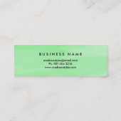 Professioneel en modern mini visitekaartje (Achterkant)