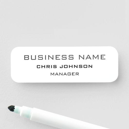 Professioneel en modern naamplaatje (In situ)