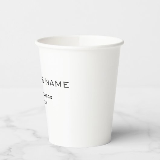 Professioneel en modern papieren bekers (Links)