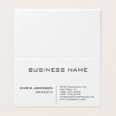 Professioneel en modern visitekaartje (Buitenkant ongevouwen)