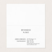 Professioneel en modern visitekaartje (Buitenkant ongevouwen)