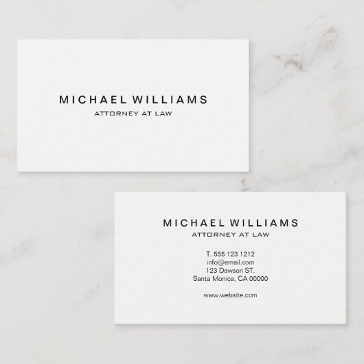 Professioneel en modern visitekaartje (Voorkant / Achterkant)