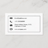 Professioneel en modern Visitekaartje voor Realtor (Achterkant)