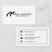 Professioneel en modern Visitekaartje voor Realtor (Voorkant / Achterkant)