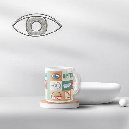 Professioneel en Opticien-ontwerp Grote Koffiekop