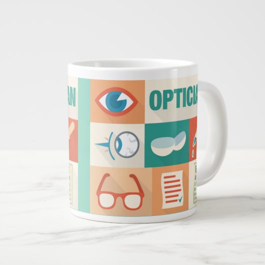 Professioneel en Opticien-ontwerp Grote Koffiekop (Voorkant rechts)