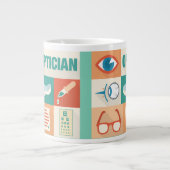 Professioneel en Opticien-ontwerp Grote Koffiekop (Voorkant)