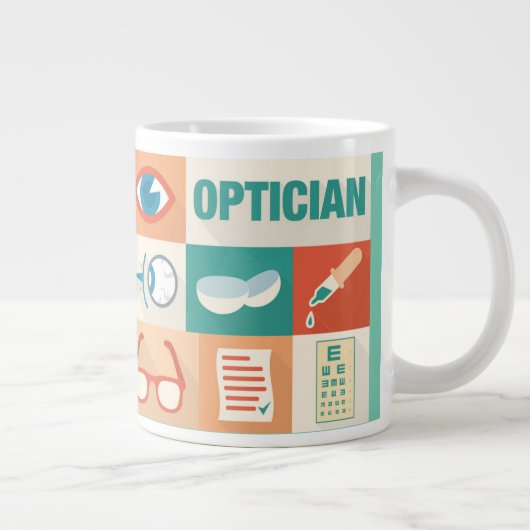 Professioneel en Opticien-ontwerp Grote Koffiekop (Rechts)