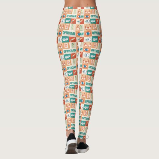 Professioneel en Opticien-ontwerp Leggings (Achterkant)