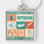 Professioneel en Opticien-ontwerp Sleutelhanger (Voorkant)