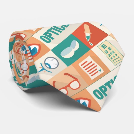 Professioneel en Opticien-ontwerp Stropdas (Opgerold)