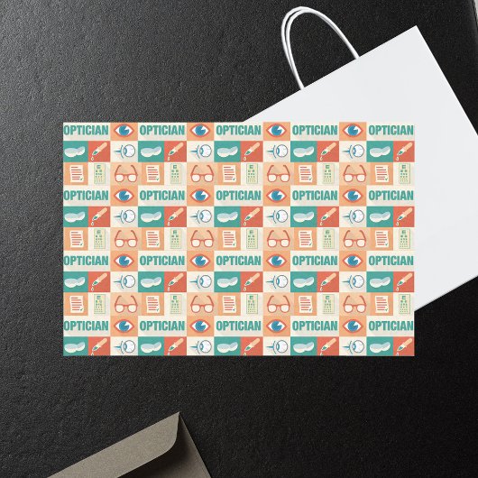 Professioneel en Opticien-ontwerp Tissuepapier