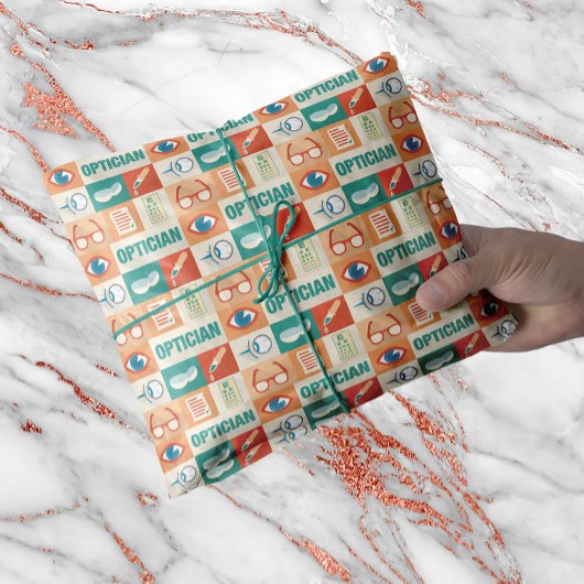 Professioneel en Opticien-ontwerp Tissuepapier