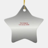 Professioneel en professioneel Vrouw Aangepast Keramisch Ornament (Achterkant)