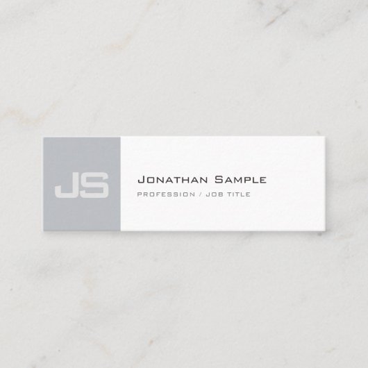 Professioneel en schoon logo mini visitekaartje (Voorkant)