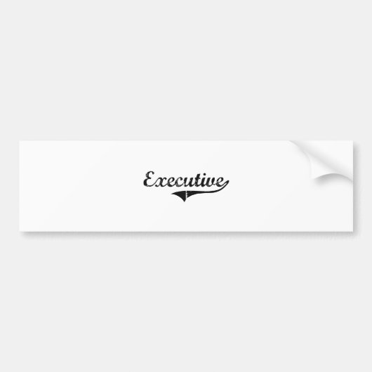 Professioneel en uitvoerend werk bumpersticker (Voorkant)