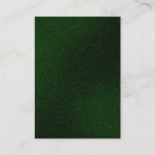 Professioneel en verticaal groen wit visitekaartje (Achterkant)