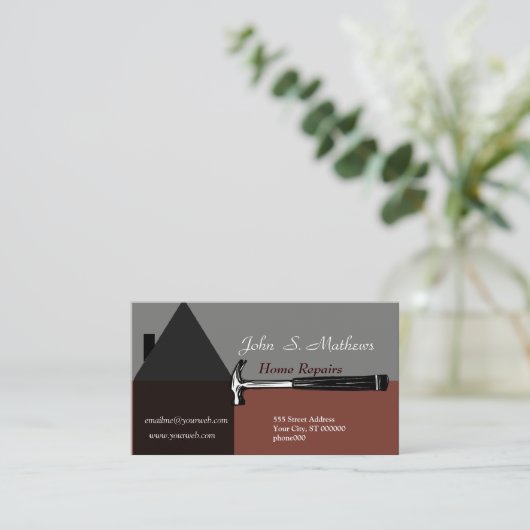 Professioneel en zakelijk handboek visitekaartje (Staand voorkant)