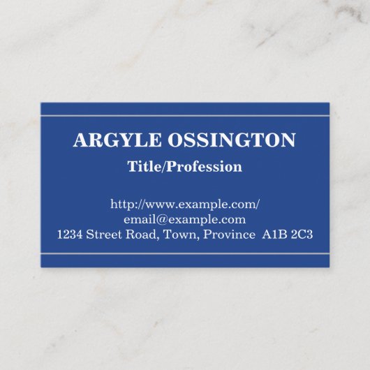 Professioneel en zakelijk Visitekaartje (Voorkant)
