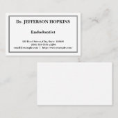 Professioneel endodontist Visitekaartje (Voorkant / Achterkant)