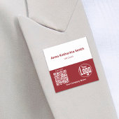 Professioneel evenement QR-Code Logo Bedrijfsexper Naamplaatje