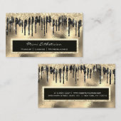 Professioneel Evenement Wimper Glas Goud Zwart Dri Visitekaartje (Voorkant / Achterkant)