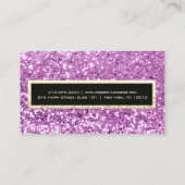 Professioneel Evenement Wimper Glitter Goud Zwart  Visitekaartje (Achterkant)