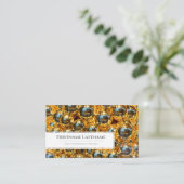 Professioneel evenementbeheer voor gouden kerstbal visitekaartje (Staand voorkant)