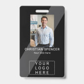 Professioneel Event ID Lanyard naamkaartje foto Badge (Voorzijde)