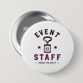 🎪 Professioneel Event Team 🎪 Ronde Button 7,6 Cm (Voorkant /achterkant)