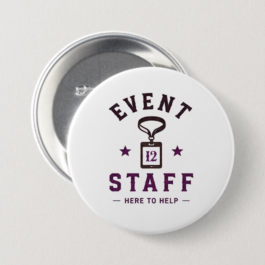 🎪 Professioneel Event Team 🎪 Ronde Button 7,6 Cm (Voorkant /achterkant)