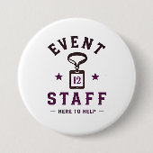 🎪 Professioneel Event Team 🎪 Ronde Button 7,6 Cm (Voorkant)