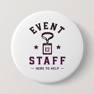 🎪 Professioneel Event Team 🎪 Ronde Button 7,6 Cm