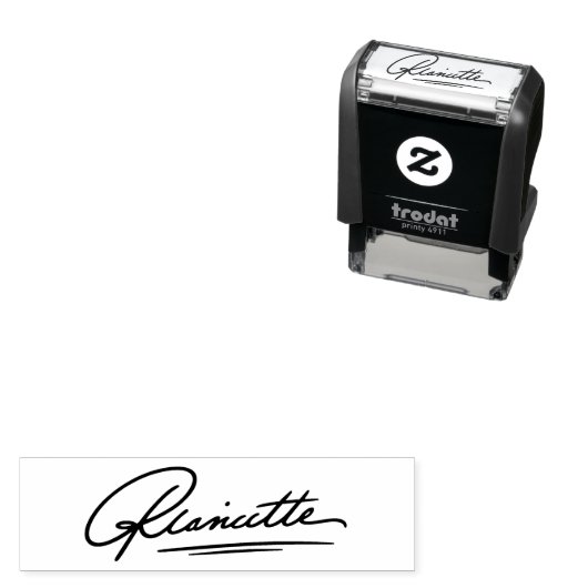 Professioneel Executieve Aangepaste Handtekening Zelfinktende Stempel (In situ)