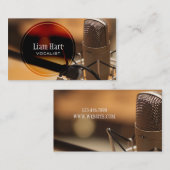 Professioneel fanatisme, zangeres, muziekVisitekaa Visitekaartje (Voorkant / Achterkant)