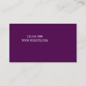 Professioneel fanatisme, zangeres, muziekVisitekaa Visitekaartje (Achterkant)