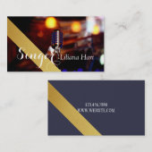 Professioneel fanatisme, zangeres, muziekVisitekaa Visitekaartje (Voorkant / Achterkant)