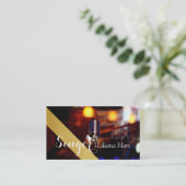 Professioneel fanatisme, zangeres, muziekVisitekaa Visitekaartje (Staand voorkant)