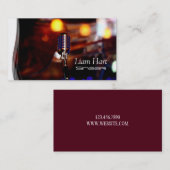 Professioneel fanatisme, zangeres, muziekVisitekaa Visitekaartje (Voorkant / Achterkant)