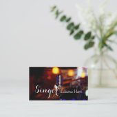 Professioneel fanatisme, zangeres, muziekVisitekaa Visitekaartje (Staand voorkant)