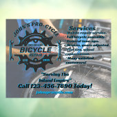 Professioneel Fietsreparatiebedrijf op Maat Raamsticker (Vel 3)