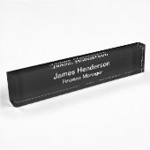 Professioneel financieel manager naambordje