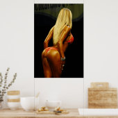 Professioneel fitness Vrouw Poster (Keuken)